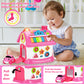 Aitbay Toys For 1 Year Old Girl Gifts: Baby Musical Toys 6-12 12-18 Months 8-In-1 Multi-Functional House - Montessori Educational Toys For Toddlers 1-3 - First Christmas 1St Birthday Gifts