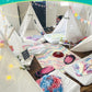 Teepee Tent For Kids Slumber Party 6 Pack - Inflatable Airbed & Star Lights & Colored Flag - Indoor Outdoor Toddler Play Tent Fo