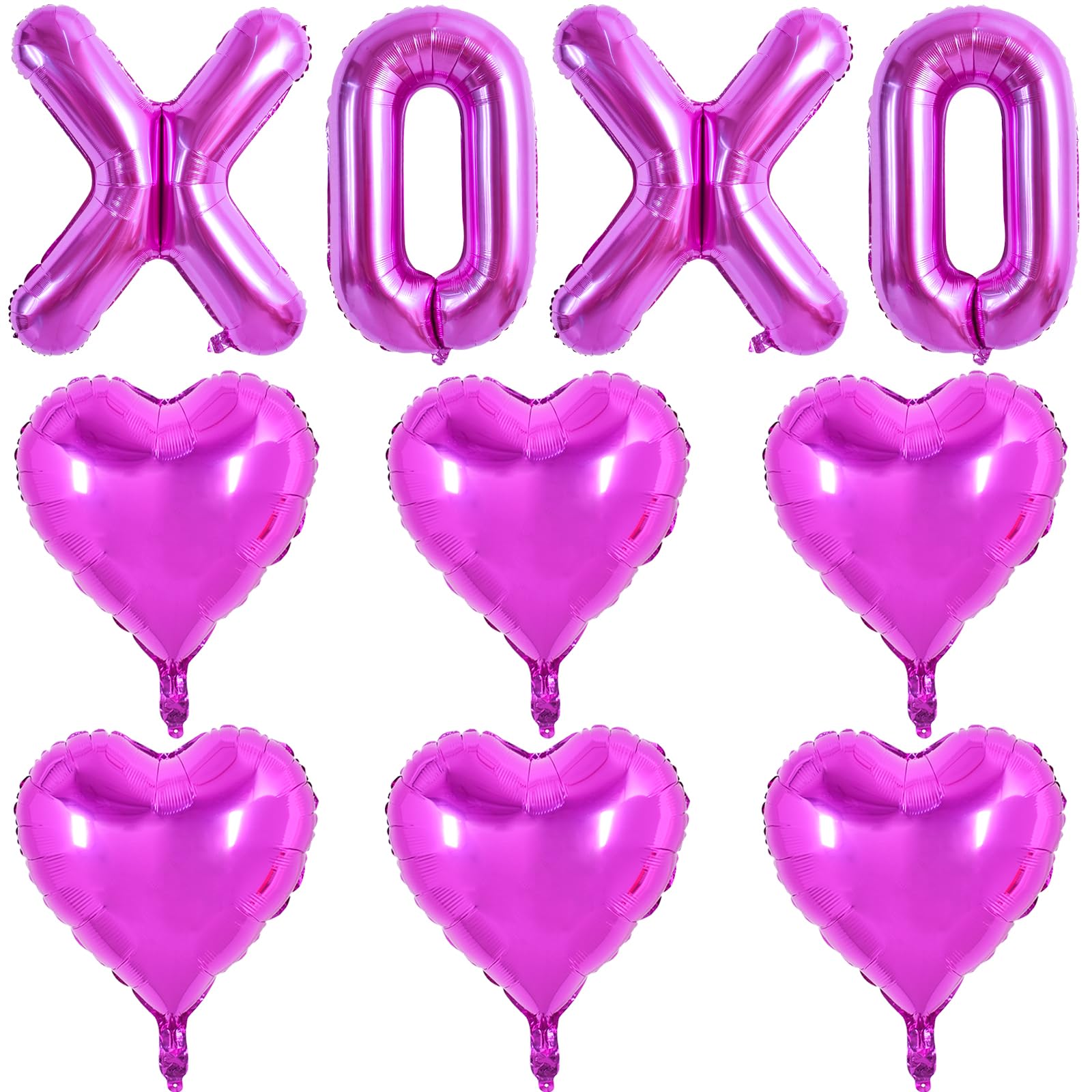 TONIFUL 16 Inch Valentines Day Letter Balloons Banner Foil Valentines Day Decoration Heart Balloons for Valentines Day Wedding 