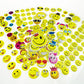 SIX VANKA 3D Puffy Stickers for Kids - 8 Sheets, Happy Smile Face, Fun and Colorful Design