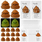 Wettarn 30 Sets Positive Stool Stress Ball Gifts Bulk Christmas Appreciation Gift Cute Emotional Luminous Stool Squeeze Inspirat