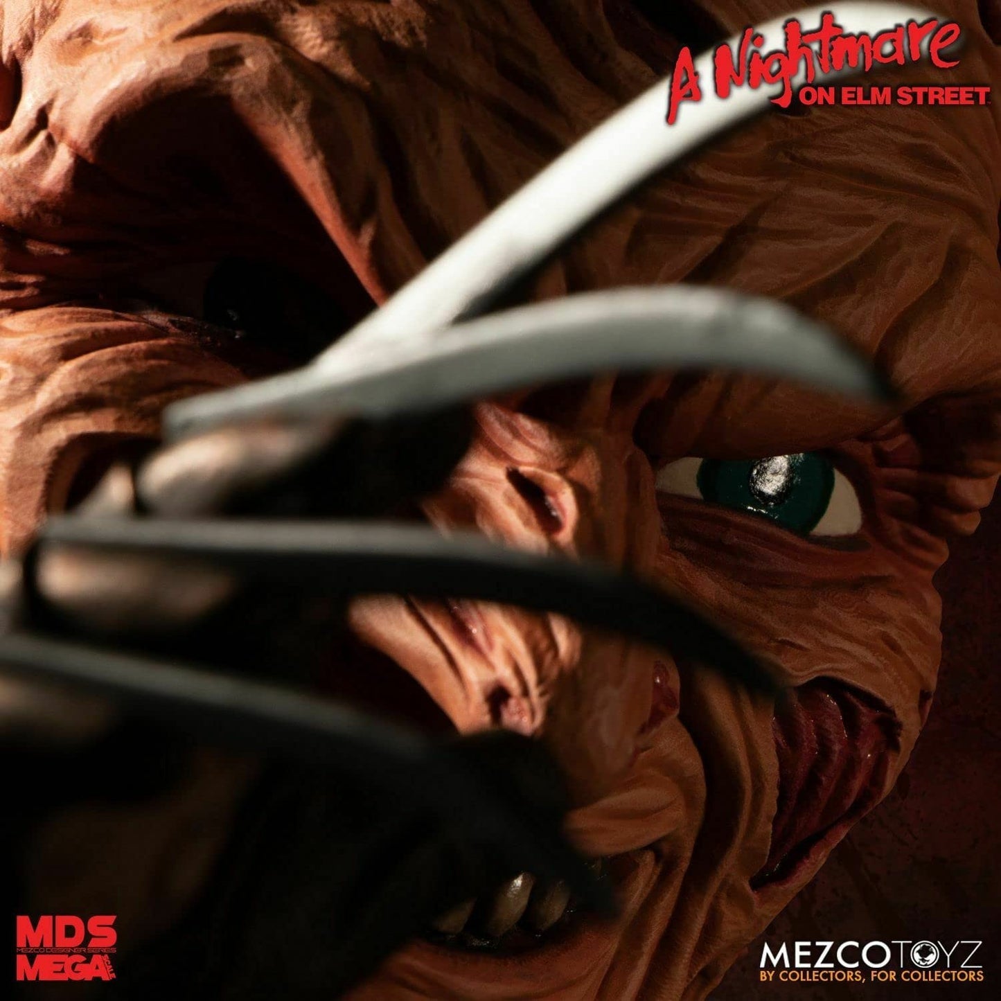 Mezco Mezco Designer Series A Nightmare on Elm Street Talking Freddy Krueger Figure - 25890, Red, Std Size, Plastic