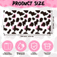 3 Pcs Pink Cowgirl Cow Print Table Cover Plastic Rectangle Cowgirl Farm Animal Theme Party Tablecloth Pink Black and White Cow P