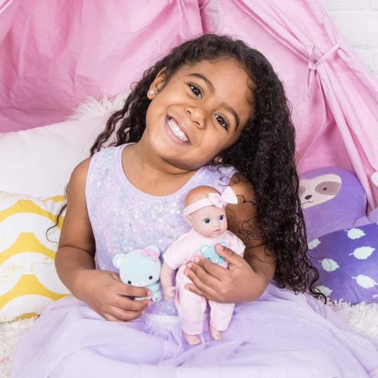 Adora Be Bright Collections - Tots And Friends, 8.5    Baby Doll And Spirit Plush Animal, Made In Sweet Baby Powder Scent And Ma