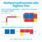 Hand2Mind Foam Algebra Tiles Class Set, Algebra Manipulatives, Algebra Tiles X And Y, Linear Algebra, Algebra Tools, Tiles Learning, Algebraic Tiles, Algebra Classroom (Set Of 30)
