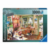 Ravensburger My Haven Artist's Shed 1000 Piece Jigsaw Puzzle | Relaxing Puzzle Imagery | Every Piece Unique with Softclick Technology | Durable Blueboard Made from Eco-Friendly Materials