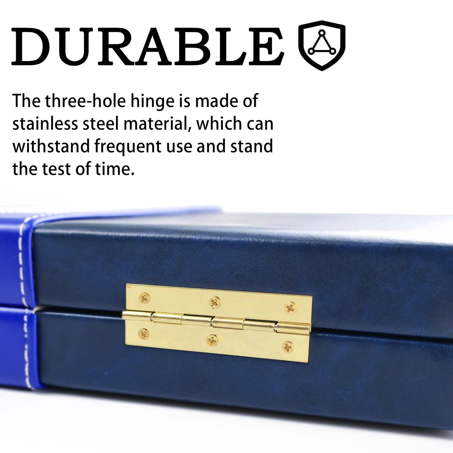 Backgn Sets for mature-themeds  15 inch Backgn Brown Sets Classic Board Game with enhanced Leather Case  Portable Travels Strategy Backgn Game Set for mature-themeds  Kids (Blue)