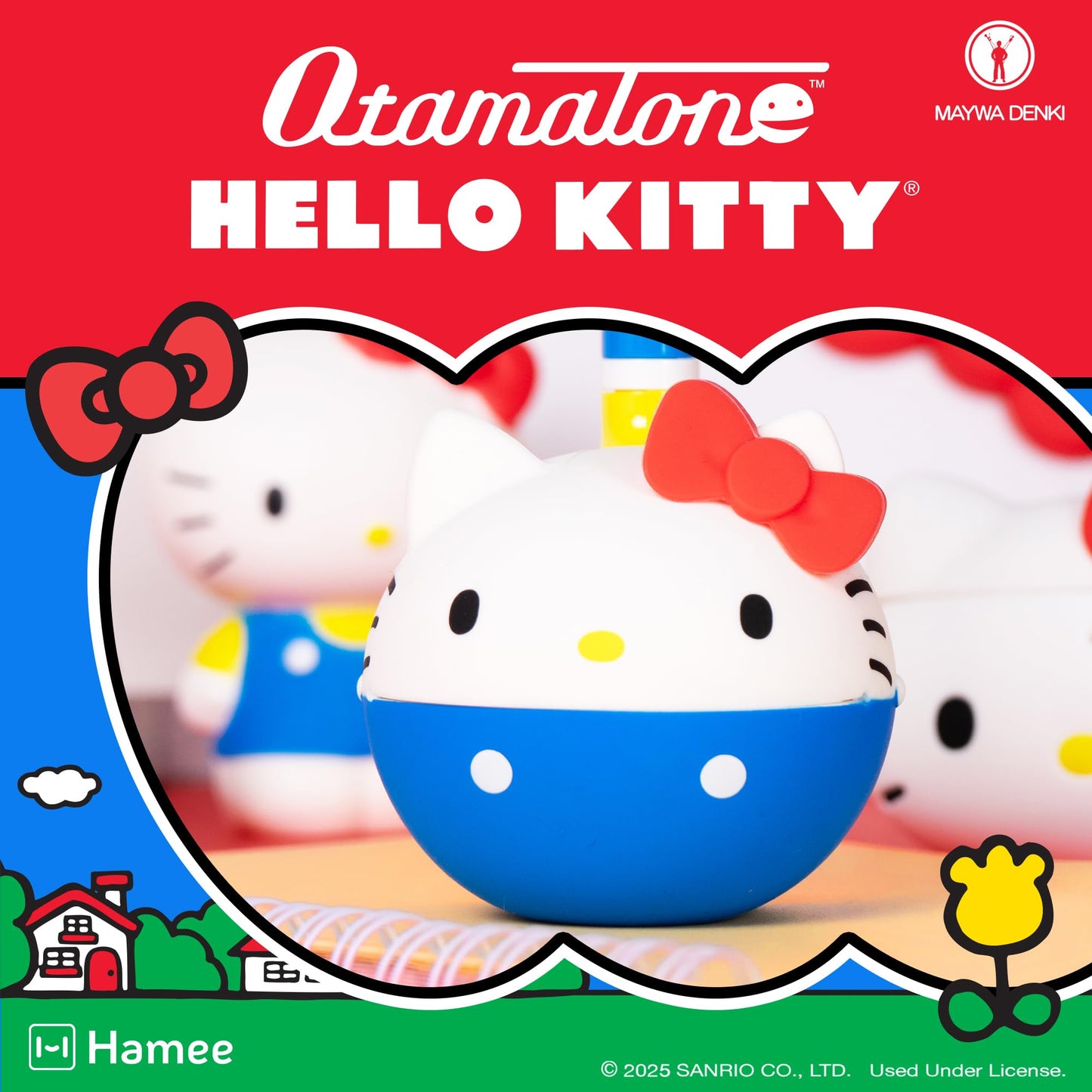 Otamatone Classic Hello Kitty [Officially Licensed Sanrio] Japanese Character Electronic Musical Instrument Portable Synthesizer