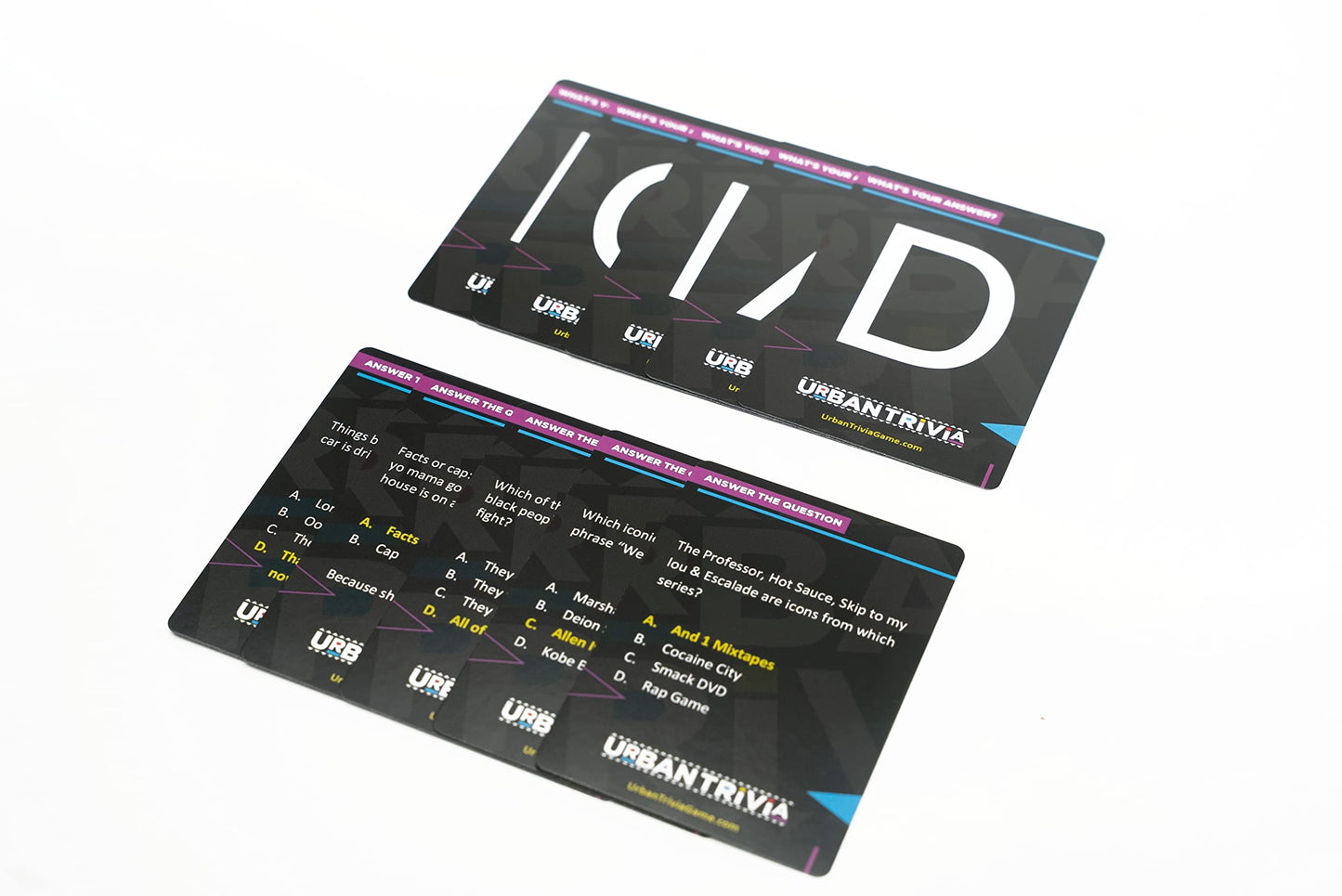 Urban Trivia Game 2nd Edition - Black Card Game for Adult Game Nights & Family Gatherings, Fun Trivia on Black Culture