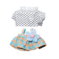 17cm Doll Clothes   17cm Clothes Skirt Set  2 Piece Set T-Shirt+Colorful Skirt Outfit enhanced Fashion Cute Doll Accessories (NO Doll)(Style D)