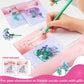 Uiseba Valentines Day Gifts For Kids Classroom/School,24Pcs Building Blocks Flower Kits And Valentines Cards,Toys For 3+ Years O