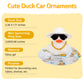 Wonuu Car Accessories Rubber Ducks Dashboard Decorations Rubber Duck Pink Accessories Dashboard Duck Car Decorations Car Ducks For Dashboard Car Duck Car Dashboard Decorations, Bg-White-Strawhatwhite
