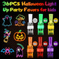 36PCS Halloween Light Up LED Finger Lights, Glow in the Dark Party Favors Toys Bulk for Halloween Goodie Bag Fillers, Trick or T