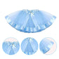 SHELOVESIT Girls Birthday Costume - T-Shirt and Tutu Dress, Blue Headband and Satin Sash for Girls Birthday Party - 100cm/3T-4T