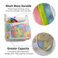 Tenrai Clever Zippered Mesh Bath Toy Organizer, Multiple Ways To Hang, Extra Large Opening Bathroom Toy Holder, Large Capacity Multi Use Bathtub Toy Storage Bag(1 Large, White)