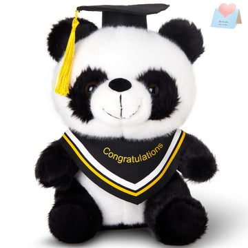 Wewill Graduation Panda Bear 10 Inches - Class Of 2025 Stuffed Animal Plush, Preschool Graduation Gifts For Kids, Inspirational