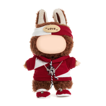 QIUTIMIY Clothes for Doll 17cm Doll Clothes 4-Piece-Set Doll Clothes enhanced Doll Outfit with Accessories-Hat+Top+Shoes+Necklace(NO Doll Included)