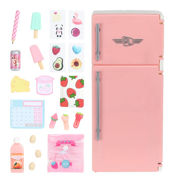 Real Littles Desktop Caddies - Mini Fridge With 20+ Real Working Stationery Surprises Inside! Small