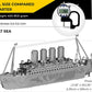 Metal-Time 3D Titanic Lost At Sea Scale Stainless Steel Model Patented Technology Handcrafted Creations | Unique Decoration Coll