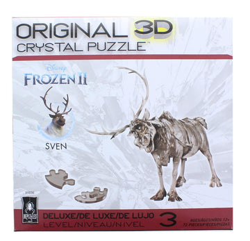 Bepuzzled Sven The Reindeer Frozen Deluxe Original 3D Deluxe Licensed Crystal Puzzle - Fun Yet Challenging Brain Teaser That Wil