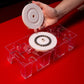 Brybelly advanced Rotating Card Deck Tray | Standard Sized Playing Cards | Rotates in Any Direction | Clear | 9 Deck Tray