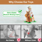 iPlay, iLearn Bouncy Pals Brown Hopping Horse Plush Toy, Medium Inflatable Ride-On Bouncer for Toddlers 18-36 Months