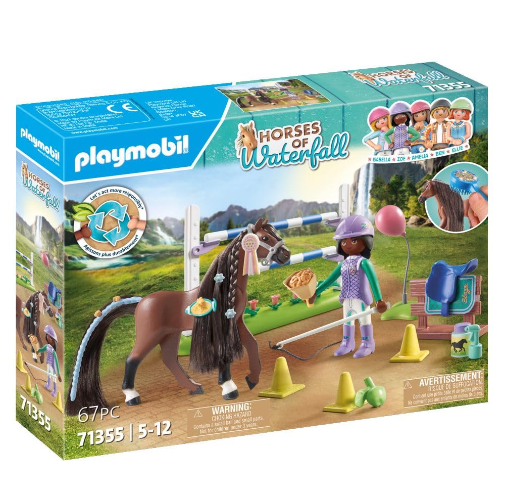 Playmobil Horses Of Waterfall: Jumping Arena With Zoe And Blaze
