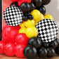 Race Car Balloon Arch Garland Kit, Red Yellow Black Balloon Arch Kit, Race Car Balloons Race Car Theme Party Decorations, Red Ye