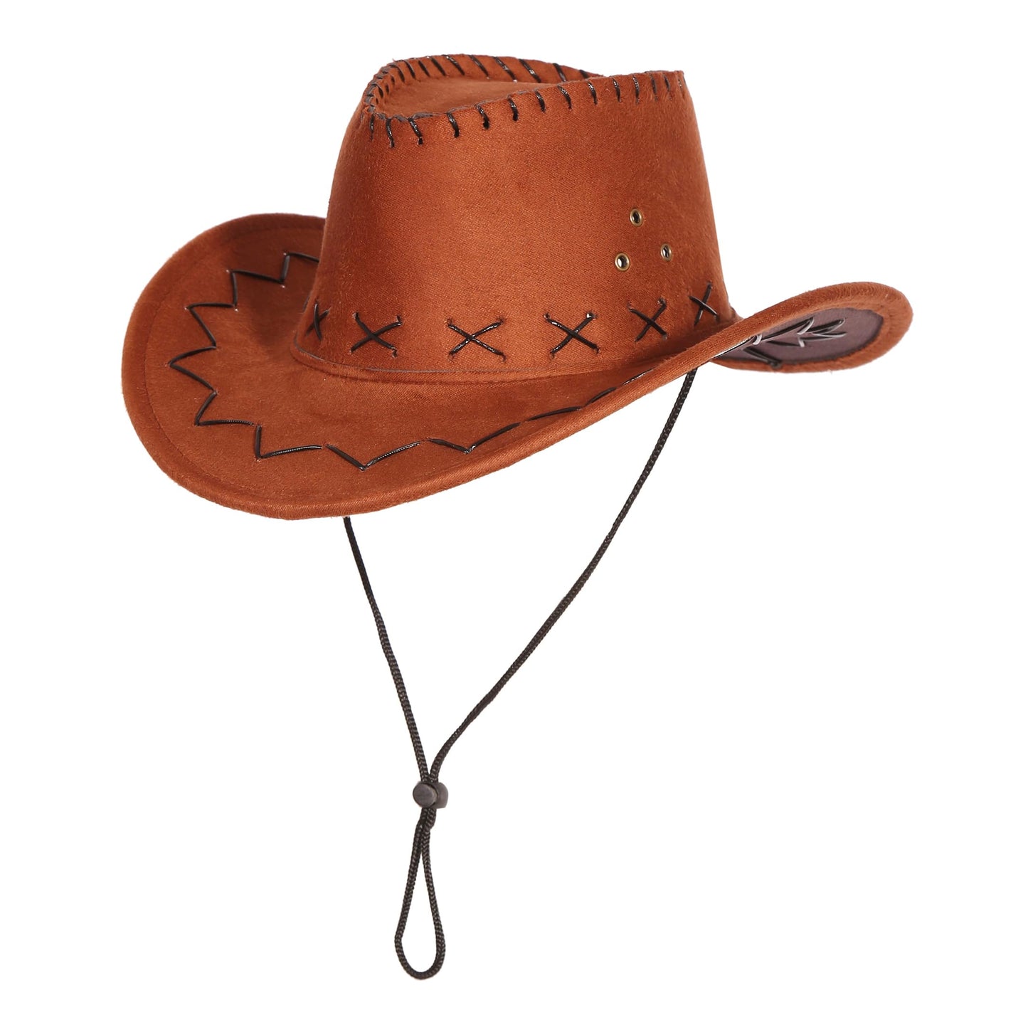 Sicypoty Kids Cowboy Costume Boys Girls Brown Western Costume Outfit For Halloween Cosplay 5-7 Years