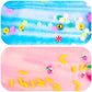 2 Pack Cloud Slime Kit With Blue Cake And Pink Peachy Babies Charms, Scented Diy Slime Supplies For Girls And Boys, Stress Relie