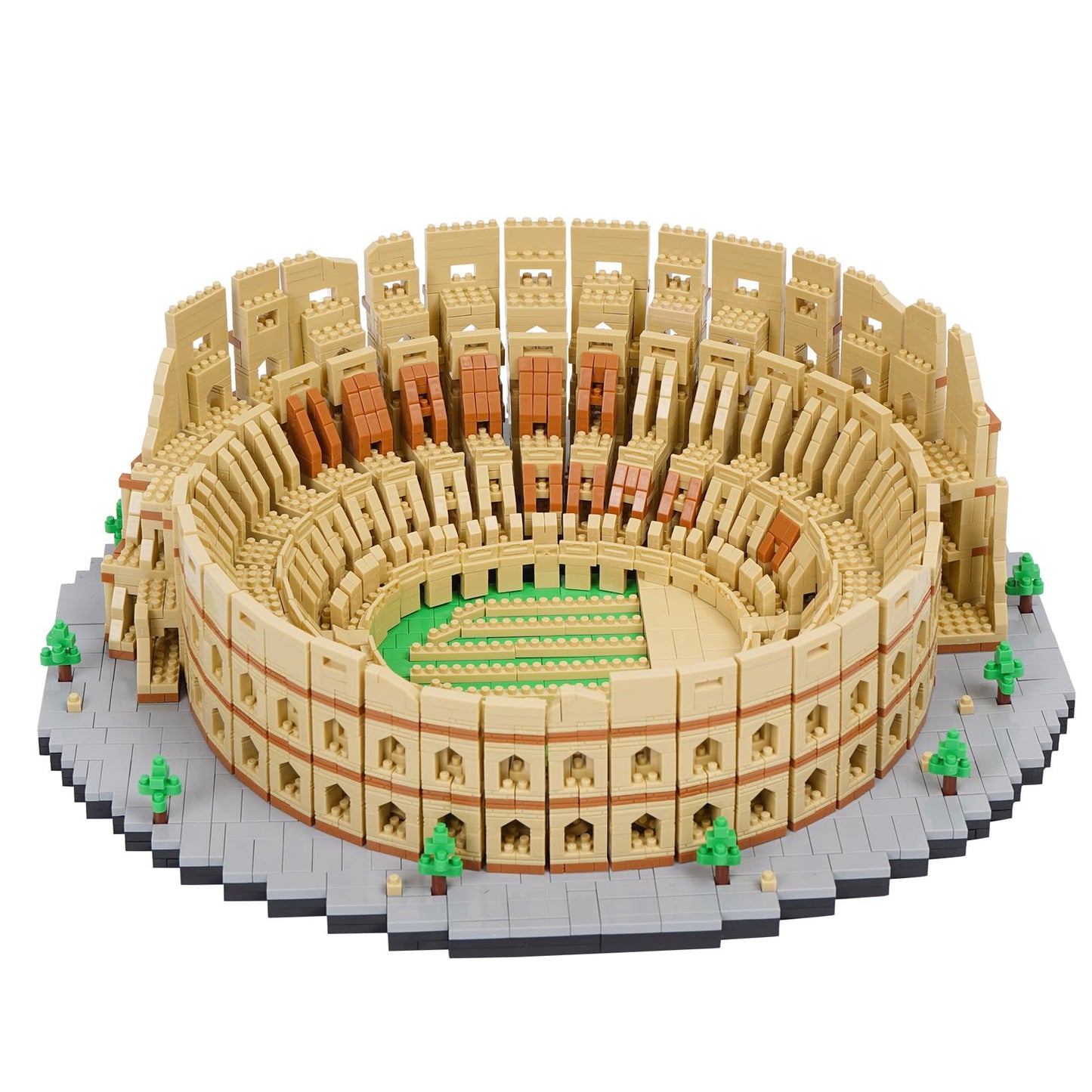 Geniteen Building Blocks Set - Roman Colosseum Model, 5594 PCS Micro Building Kit, Plastic Construction Toy for Kids & Adults