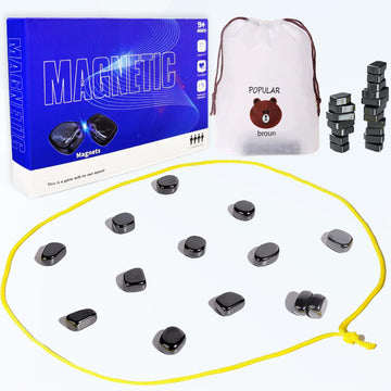 Magnetic Chess Game Set For Kids And Adults, 2024 New Fun Table Top Multiplayer Magnetic Chess Game With Stones, Tabletop Board