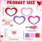 Realspring 24 Sets Valentines Day Crafts for Adults Conversation Suncatcher Crafts Kit Valentines Heart Cutout DIY Tissue Paper