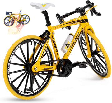 Magicwand 1:10 Scale Toy-Miniature Die-Cast Zinc-Alloy Racing Toy Bicyle Fully Working Model 3 Yr & Up, Pack Of 1, Yellow