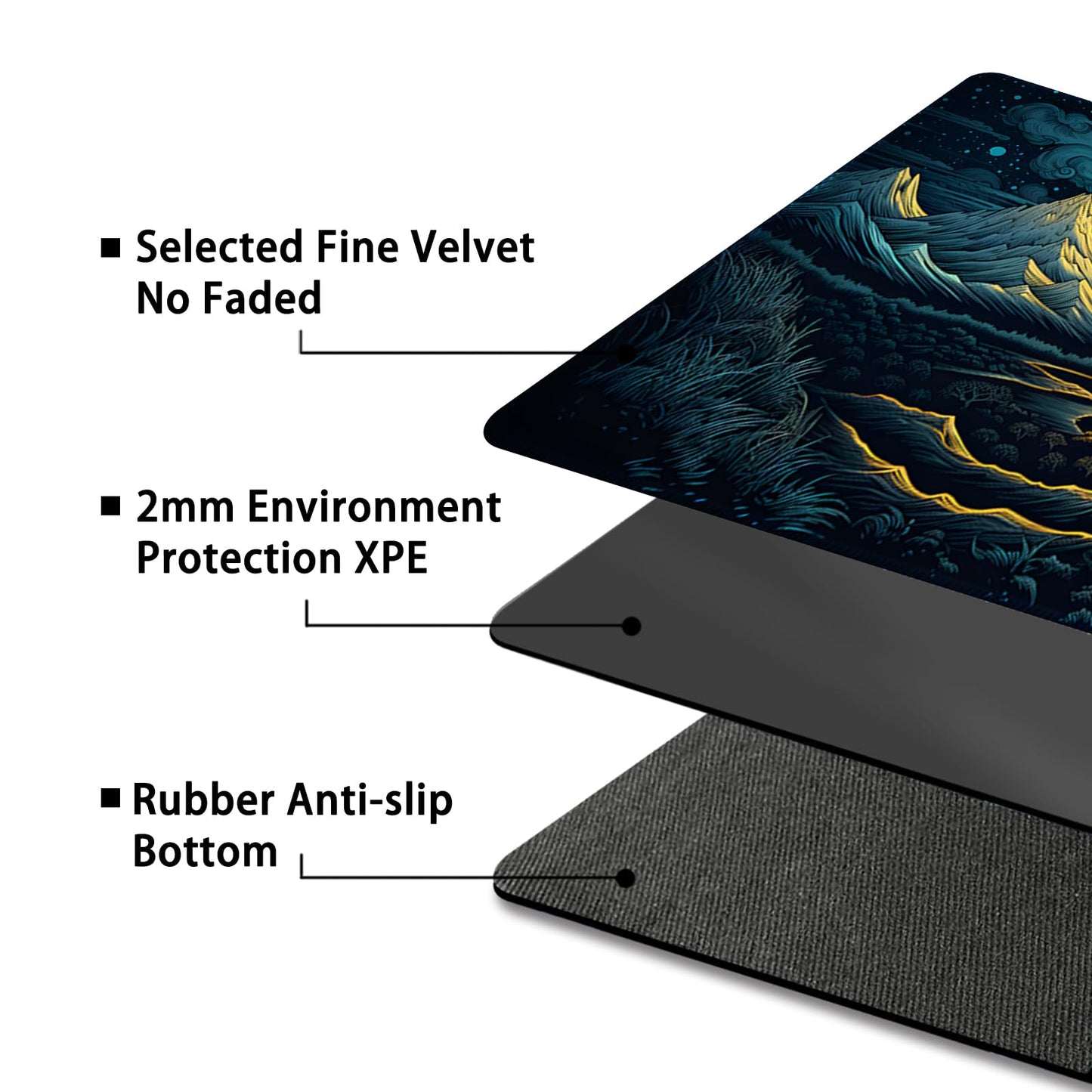 Malqiqi Playmat For Mtg, With Free Storage Bags,Game Mat 24 X 14 Inches, Tcg And Board Game Mat For Cards,Mousepad Desk Mats (Ma