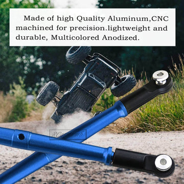 Rcarmumb RC Aluminum Turnbuckles Upgrades Part for ARRMA 1/8 Kraton 6S BLX Outcast 6S BLX Talion 6S BLX,5PCS Alloy Aluminum Turn