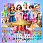 Magnetic Dress Up Dolls,Magnetic Doll Dress Up Kits Magnetic Paper Dolls Pretend Play Set For Girls Ages 4 Years Up Kids Travel