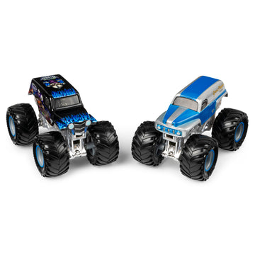 Monster Jam Grave Digger vs Son-Uva Digger Monster Truck Duo Pack - 1:64 Scale Die-Cast, Authentic Collectible, Multicolor