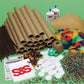 S&S Worldwide Tribal Rainsticks Craft Kit, DIY For Kids, Classroom, Camp, After School, Educational, Multicultural Craft, Native