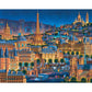Dowdle Folk Art Jigsaw Puzzle - Paris City of Lights, 1000 Pieces, Cardboard, Gray/White, Model 10273