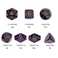 Udixi 7-Piece Glass Dice Set D&D, Multifaceted Diamond-Cut Glass Dnd Dice For Dungeons And Dragons Rpg Tabletop Games (Purple)