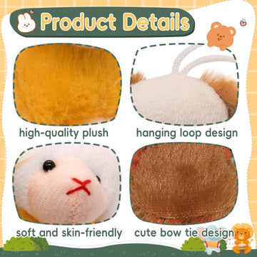 Joyrapt 24 Pack Small Stuffed Animals Bulk Gifts For Kids (2.3/2''-2.5/3.5'' Each), Party Favors Toys For Girls, Easter Basket S