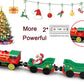 Christmas Train Set For Toddlers, Electric Train Toys For Wooden Tracks, Battery Powered Toy Train Includes Music & Lighting, Motorized Train Compatible With Brio, Thomas & Friends