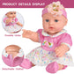 Zqdoll Baby Dolls, 12 Inch Realistic Baby Dolls With Accessories And Clothes Playset, Eyes Open Cute Face Baby Doll With Bottle,
