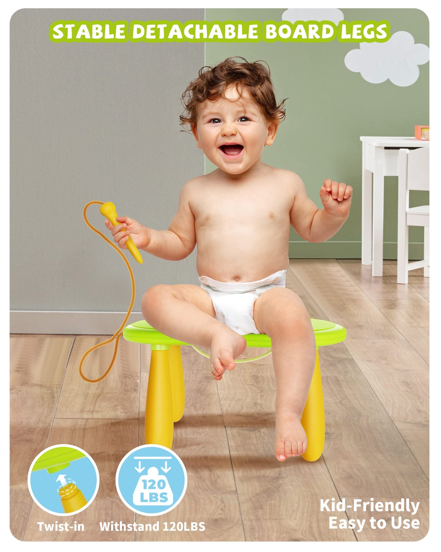 Magnetic Drawing Board, Doodle Board For Toddler Toys Age 1-2, Magnetic Writing Board, Preschool Learning And Educational Sensor