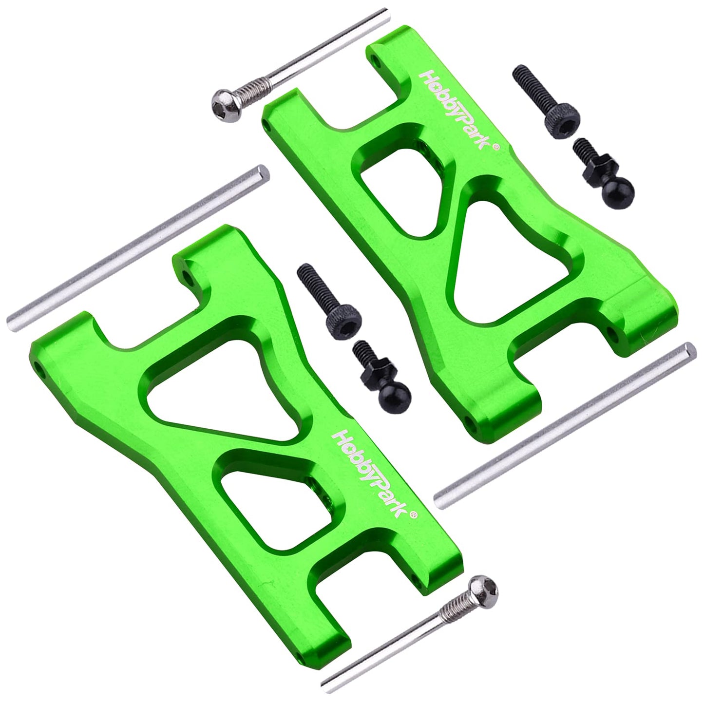 HobbyPark Aluminum Suspension Arms Set (Front and Rear) for Traxxas 1/18 LaTrax Teton Upgrades Desert Prerunner, Replace Parts 7