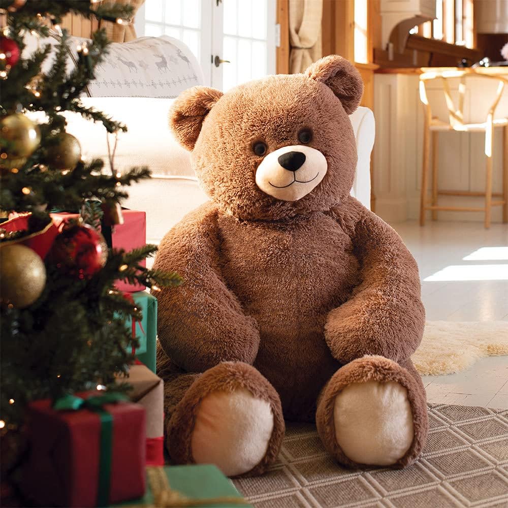 Vermont Teddy Bear Giant Teddy Bear Stuffed Animal - 4 Foot Big Teddy Bear from Giant Cuddle Collection - Collectible Plushies for Kids & mature-themeds - Emotional Support Plush Crafted in The USA