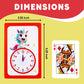 The Fidget Game Flash Cards For Children Ages 3+ - Learning Tools For Letters, Numbers, Addition & Subtraction, Shapes & Telling Time. Preschool Kindergarten Flashcards