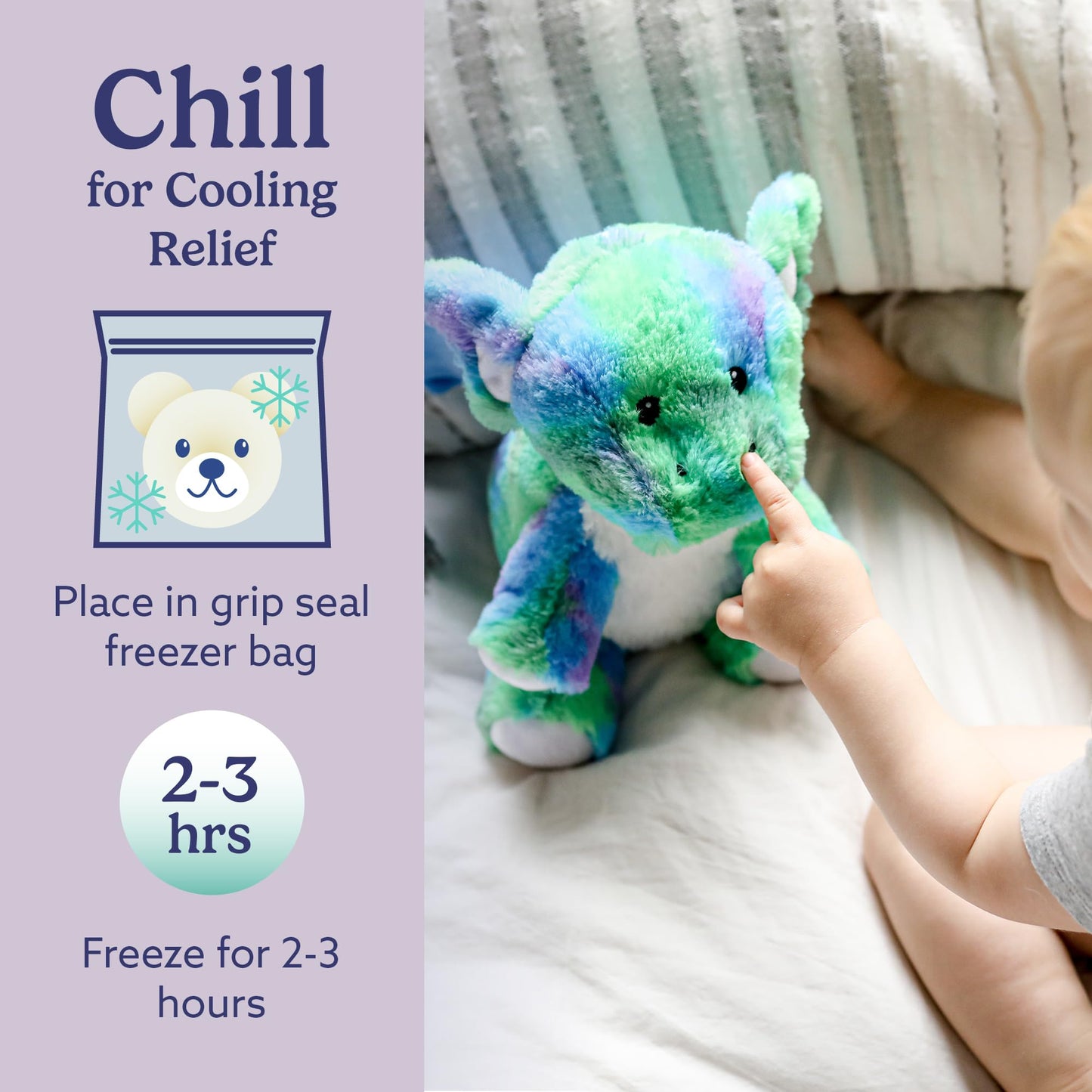 Warmies Microwavable & Weighted Stuffed Animals, Baby Dragon - Heated Stuffed Animal Plushie For Warmth & Comfort - Cute Soft Plush Toys For Adults & Children (Boys, Girls, Babies & Toddlers)