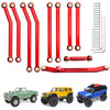 HobbyPark High Clearance Links Set Steering Rod Tie Upgrades for Axial SCX24 C10 AXI00001 Wrangler JLU AXI00002 Bronco AXI00006
